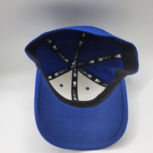 New Era Unisex Adult Large XL 39Thirty Hat Stretch Fit Blue Blank Cap - Picture 7 of 10